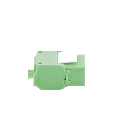 Módulo Jack Keystone Cat6 (toolless), con terminación en ángulo 180 º Color Verde, Compatible con Faceplate y Patchpanel Linkedpro