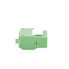 Módulo Jack Keystone Cat6 (toolless), con terminación en ángulo 180 º Color Verde, Compatible con Faceplate y Patchpanel Linkedpro