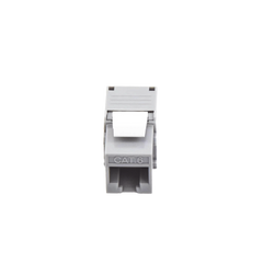Módulo Jack Keystone Cat6 (Toolless), con Terminación en Ángulo 180 Grados Color Gris, Compatible con Faceplate y Patchpanel Linkedpro