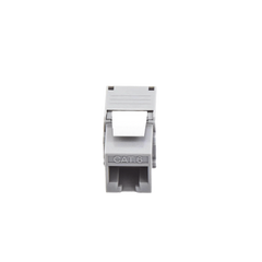 Módulo Jack Keystone Cat6 (toolless), con terminación en ángulo 180 º Color Gris, Compatible con Faceplate y Patchpanel Linkedpro