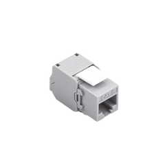 Módulo Jack Keystone Cat6 (toolless), con terminación en ángulo 180 º Color Gris, Compatible con Faceplate y Patchpanel Linkedpro