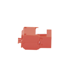 Módulo Jack Keystone Cat6 (toolless), con terminación en ángulo 180 º Color Rojo, Compatible con Faceplate y Patchpanel Linkedpro