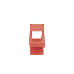 Módulo Jack Keystone Cat6 (Toolless), con Terminación en Ángulo 180 - Color Rojo, Compatible con Faceplate y Patchpanel Linkedpro