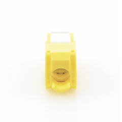 Módulo Jack Keystone Cat6 (Toolless), con Terminación en Ángulo 180 - Color Amarillo, Compatible con Faceplate y Patchpanel Linkedpro