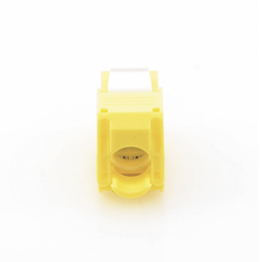 Módulo Jack Keystone Cat6 (toolless), con terminación en ángulo 180 º Color Amarillo, Compatible con Faceplate y Patchpanel Linkedpro