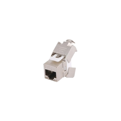 Módulo Jack Keystone Cat6A Blindado (STP) sin herramienta (toolless) para faceplate