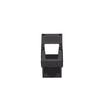 Módulo Jack Keystone Cat6A (toolless), con terminación en ángulo 180 º Color Negro, Compatible con Faceplate y Patchpanel Linkedpro