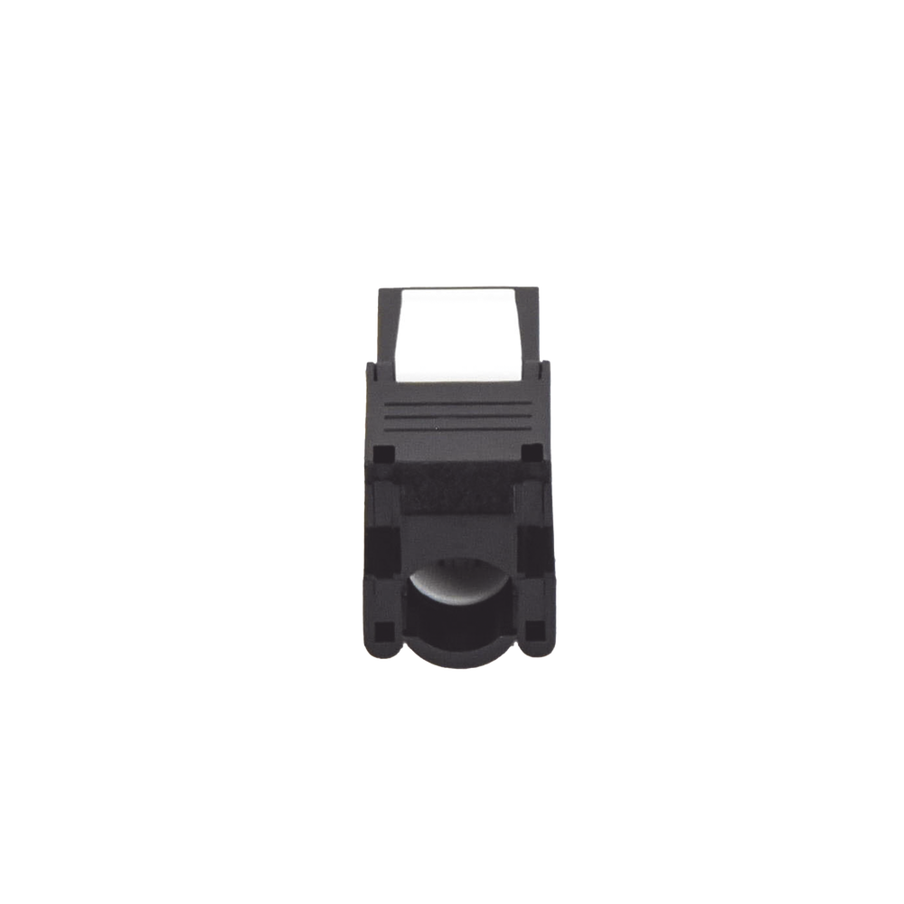 Módulo Jack Keystone Cat6A (Toolless), con Terminación en Ángulo 180 - Color Negro, Compatible con Faceplate y Patchpanel Linkedpro