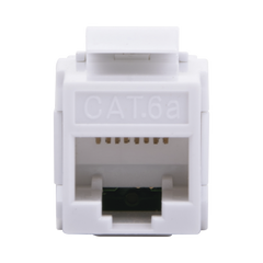 Acoplador UTP Cat6A Hembra RJ45 a RJ45 Hembra Color Blanco