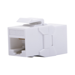 Acoplador UTP Cat6A Hembra RJ45 a RJ45 Hembra Color Blanco
