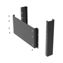 Montaje para Monitor VESA 75x75 hasta 200x200. Compatible con rack 19" 5U.