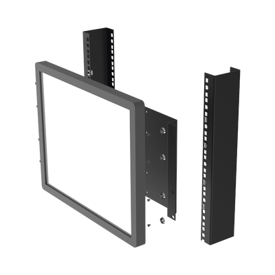 Montaje para Monitor VESA 75x75 hasta 200x200. Compatible con rack 19" 5U.