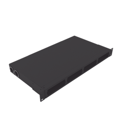 Distribuidor de Fibra Óptica Vacío 19 Pulgadas, Acepta 4 Placas Acopladoras de Linkedpro, Hasta 24 Fibras, 1UR, Incluye Charola de Empalme