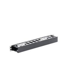 Organizador de Cables Horizontal de 1U para Rack de 19", Fabricado en Polímero Resistente a Deformaciones y Rayones