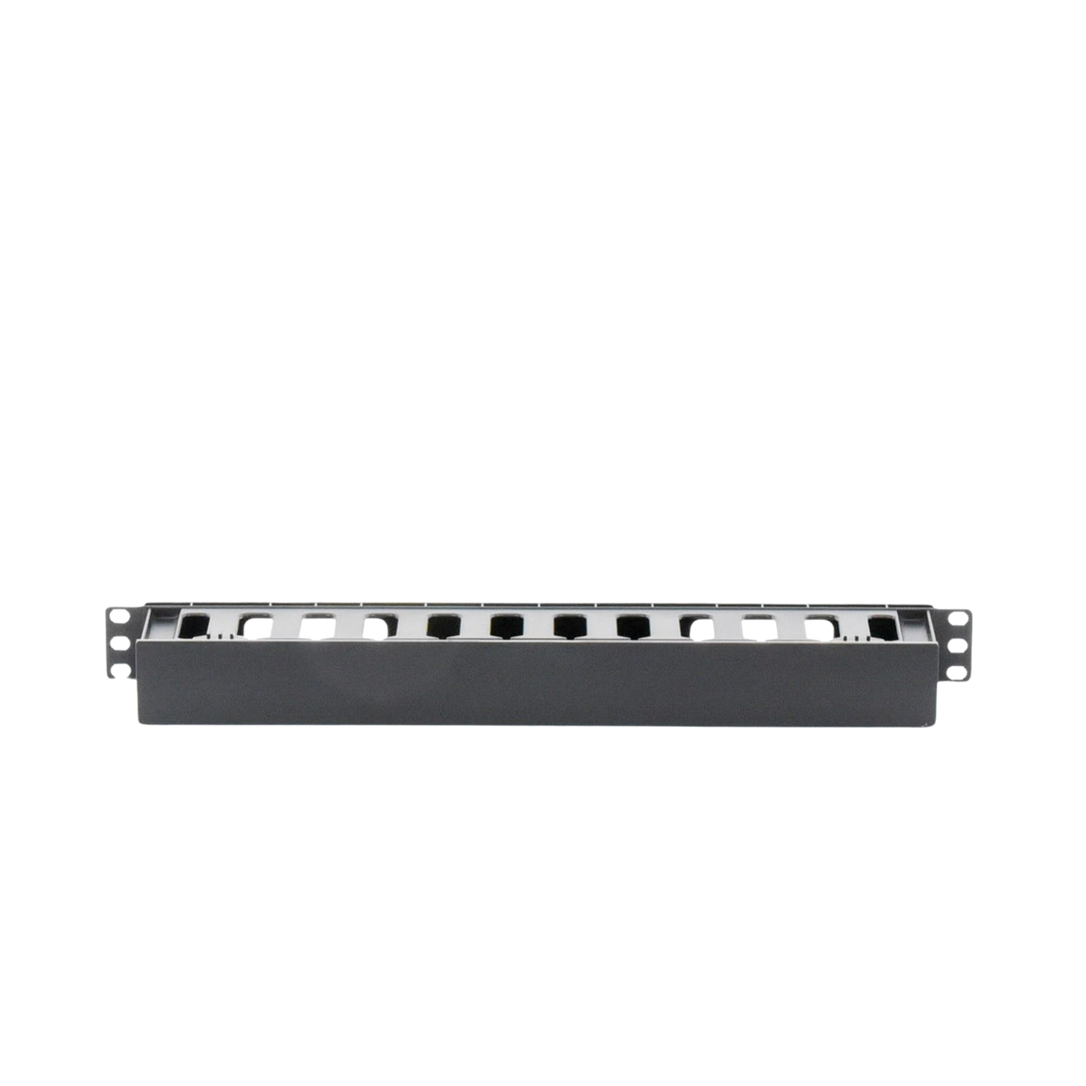 Organizador de Cables Horizontal de 1U para Rack de 19", Fabricado en Polímero Resistente a Deformaciones y Rayones
