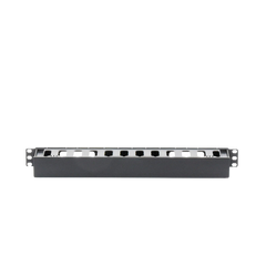 Organizador de Cables Horizontal de 1U para Rack de 19", Fabricado en Polímero Resistente a Deformaciones y Rayones