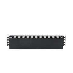 Organizador de Cables Horizontal de 2U para Rack de 19", Fabricado en Polímero Resistente a Deformaciones y Rayones