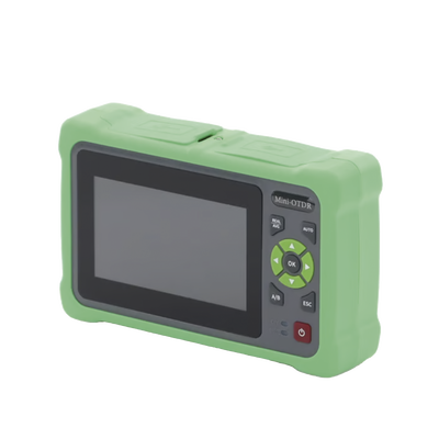OTDR Touch para Pruebas en los Enlaces de Fibra Óptica / Longitudes de onda  1310nm y 1550nm / Función VFL 10mW / Función OPM / Función de Mapeo de cables de Red RJ45 / Recargable / Distancia de prueba de hasta 260km