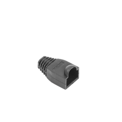 Bota Plástica para protección de Plug RJ45, Color Negro