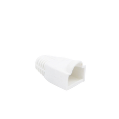 Bota Plástica para protección de Plug RJ45, Color Blanco