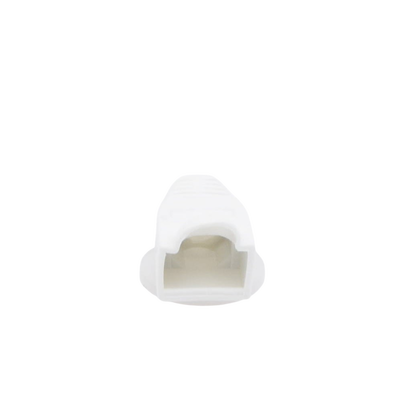 Bota Plástica para protección de Plug RJ45, Color Blanco