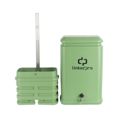 Pedestal para Cajas de Empalme de Fibra Óptica Tipo Cubo Color Verde con Bracket Estándar (No Incluye Caja de Empalme)