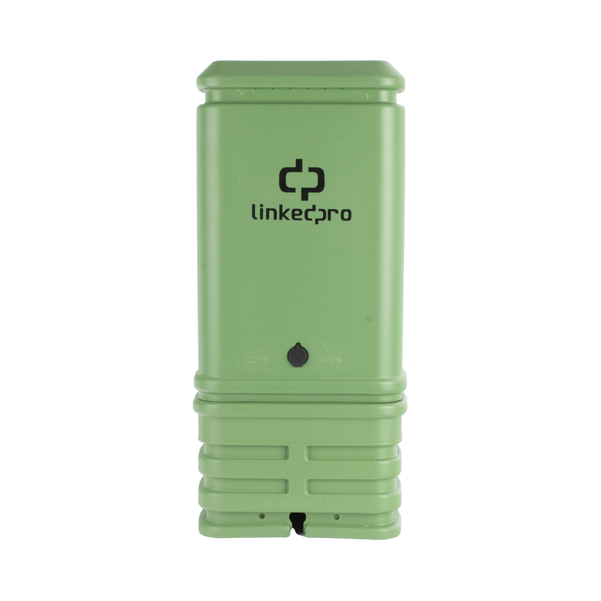 Pedestal para Cajas de Empalme de Fibra Óptica Tipo Cubo Color Verde con Bracket Estándar (No Incluye Caja de Empalme)