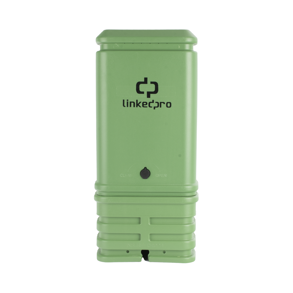 Pedestal para Cajas de Empalme de Fibra Óptica Tipo Cubo Color Verde con Bracket Estándar (No Incluye Caja de Empalme)