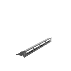 Panel de Parcheo de Impacto (110) UTP de 24 Puertos Cat6, 19 Pulgadas (48.26 cm), con Barra para Organizar Cable