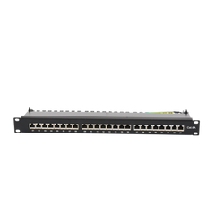 Panel de Parcheo de Impacto (110) Blindado de 24 Puertos Cat6A