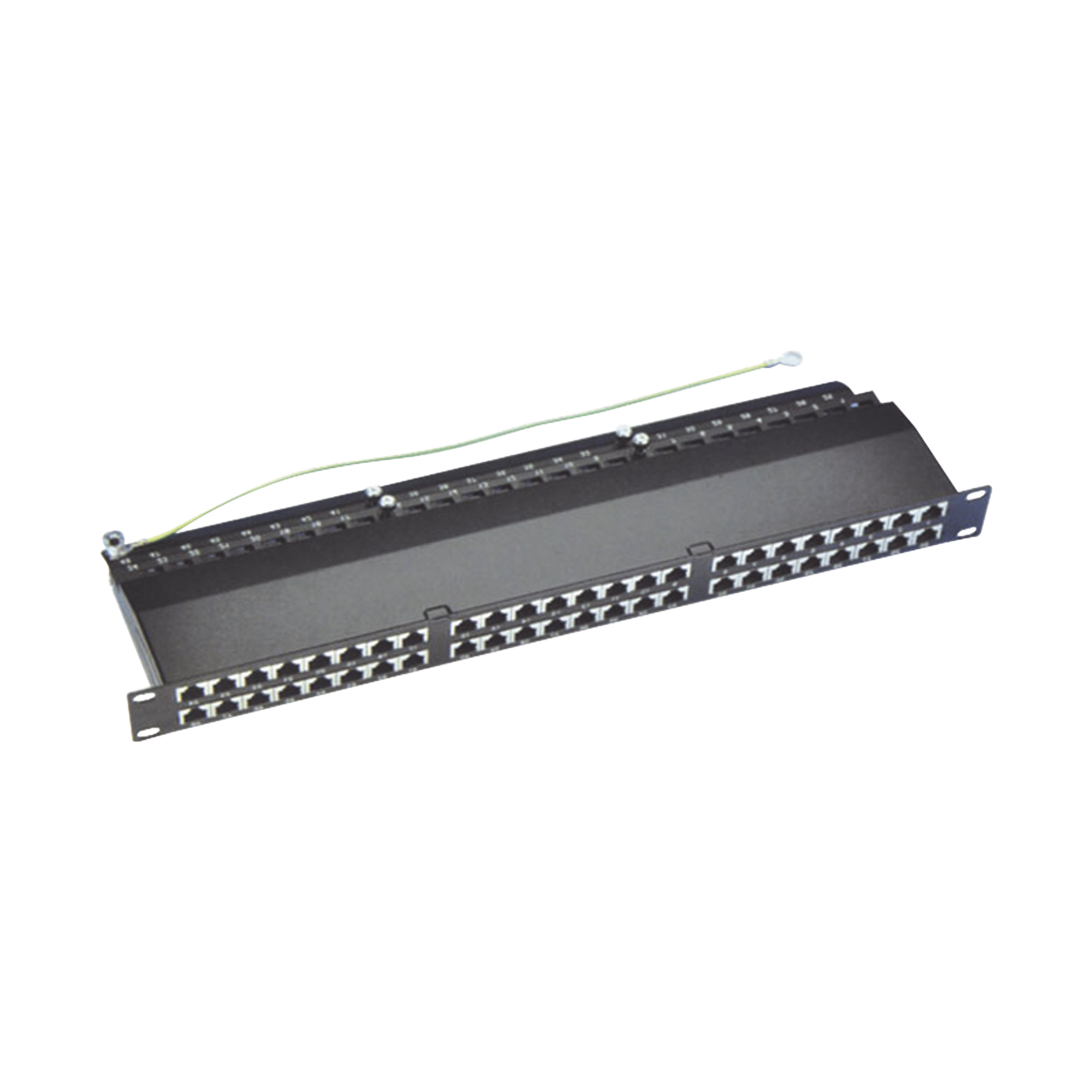 Panel de Parcheo de Impacto (110) Blindado de 48 Puertos Cat6A