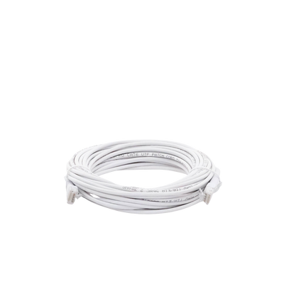 Mini Patch Cord Cat6 Ultra Slim 10 m Blanco – Ahorra Espacio sin Organizadores, con Bota Flexible
