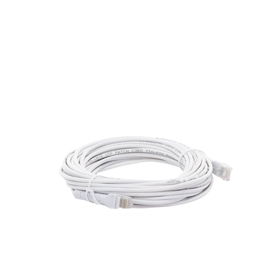 Mini Patch Cord Cat6 Ultra Slim 10 m Blanco – Ahorra Espacio sin Organizadores, con Bota Flexible