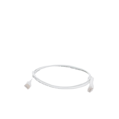Mini Patch Cord Cat6 Ultra Slim 1 Metro (3.28 Pies) Blanco ? Ahorra Espacio sin Organizadores, con Bota Flexible