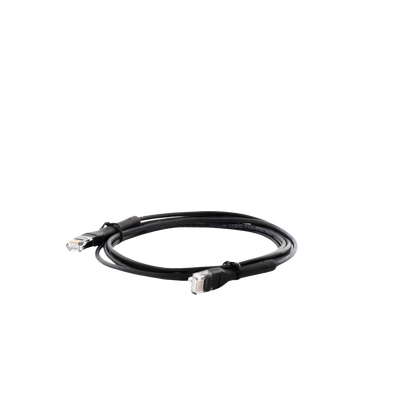 Mini Patch Cord Cat6 Ultra Slim 2 m Negro – Ahorra Espacio sin Organizadores, con Bota Flexible