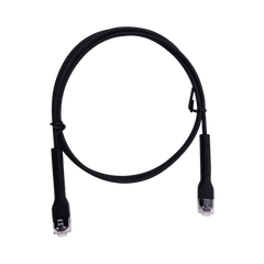 Mini Patch Cord Cat6 Ultra Slim 2 m Negro – Ahorra Espacio sin Organizadores, con Bota Flexible