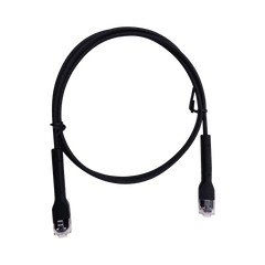 Mini Patch Cord Cat6 Ultra Slim 3 Metros (9.84 Pies) Negro ? Ahorra Espacio sin Organizadores, con Bota Flexible