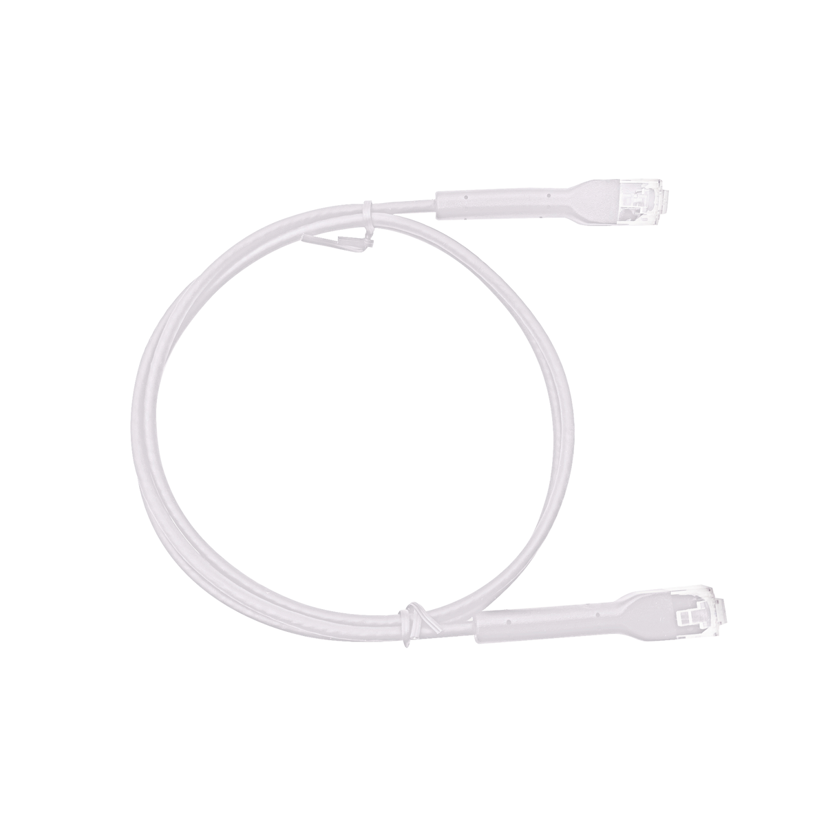Mini Patch Cord Cat6 Ultra Slim 3 Metros (9.84 Pies) Blanco ? Ahorra Espacio sin Organizadores, con Bota Flexible