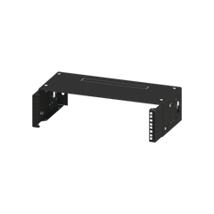 Rack Abierto de montaje en Pared, de 19in,  Profundidad Ajustable (8" a 12") de 2.5  Unidades de rack, con Capacidad de Crecimiento.