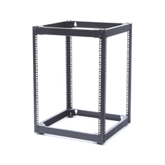Rack Abierto de 4 Postes Instalación Pared o Piso de 14 Unidades, Ideal para Equipo de Audio!