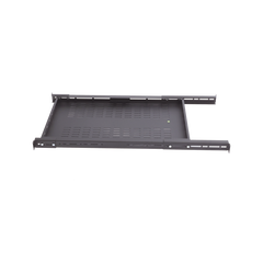 Charola Ventilada para Soportar Equipos en Rack, Profundidad Ajustable de 495 a 965 mm, 1U, Color Negro