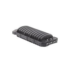 Caja de Distribución de Fibra Óptica Horizontal, hasta 96 empalmes, Exterior IP68, 2 puertos de entrada y salida