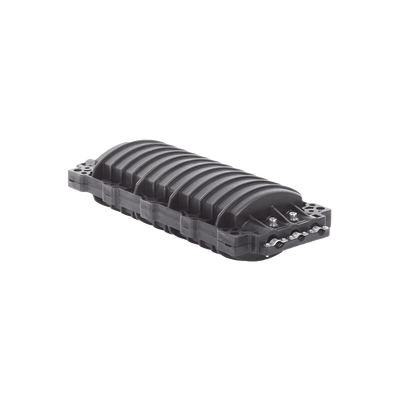 Caja de Distribución de Fibra Óptica Horizontal, hasta 96 empalmes, Exterior IP68, 3 Puertos de entrada y Salida