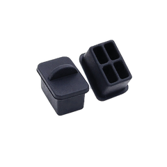 Bolsa con 25 piezas de protectores anti-polvo para puerto SFP, color negro