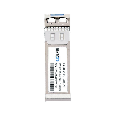 Transceptor Óptico SFP+ (Mini-Gbic) / Monomodo 1310 nm / 10 Gbps / 10GBASE-LR / Conectores LC/UPC Dúplex / DDM / Hasta 20 km