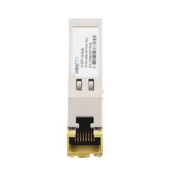 Transceptor Óptico SFP a RJ45 / Auto negociación 10/100/1000 Mbps / Conector RJ45 / 1000BASE-T / Distancia de hasta 100 m.