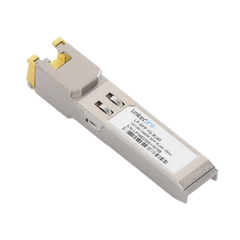 Transceptor Óptico SFP a RJ45 / Auto negociación 10/100/1000 Mbps / Conector RJ45 / 1000BASE-T / Distancia de hasta 100 m.