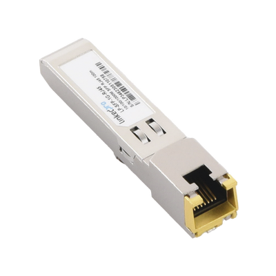 Transceptor Óptico SFP a RJ45 / Auto negociación 10/100/1000 Mbps / Conector RJ45 / 1000BASE-T / Distancia de hasta 100 m.