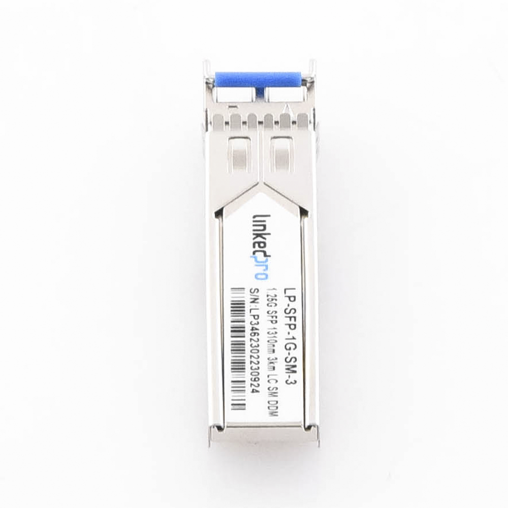 Transceptor Óptico SFP (Mini-Gbic) / Monomodo 1310 nm / 1.25 Gbps / 1000BASE / Conectores LC/UPC Dúplex / DDM / Hasta 3 km