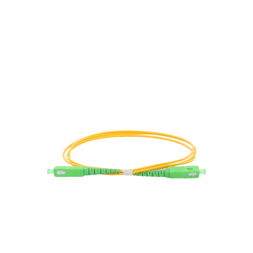 Jumper de Fibra Óptica Monomodo SC/APC-SC/APC Simplex de 1 Metro (3.28 Pies), 2mm